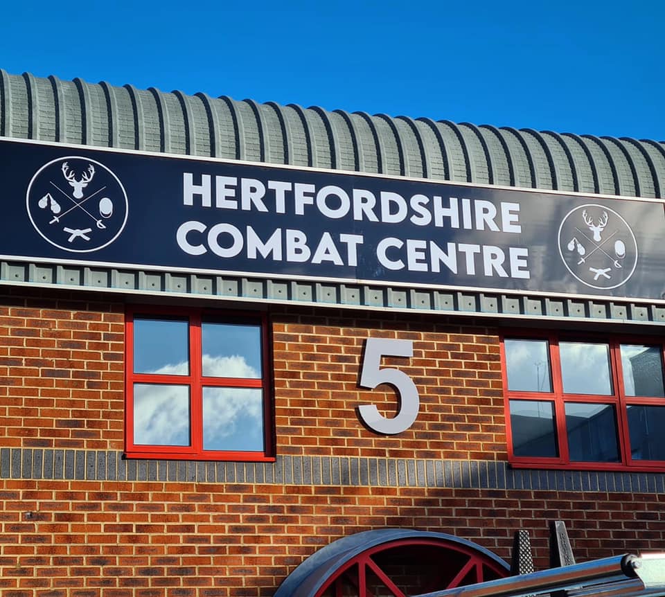 Hertfordshire Combat Centre sign supplied and installed